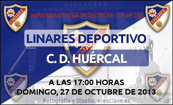 10ª Jornada de Liga · 3ª División Grupo IX · Linares Deportivo - C. D. Huércal - 27 de octubre de 2013