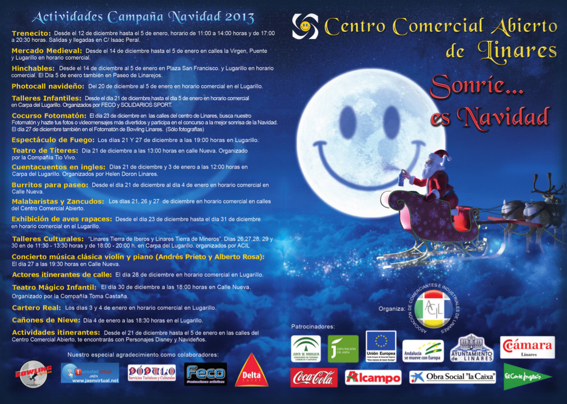Actividades Campaña Navidad 2013 - Centro Comercial Abierto - Linares - Sonríe... es Navidad