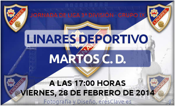 Partido Linares Deportivo - Martos CD el 28-02-2014 a las 17 horas
