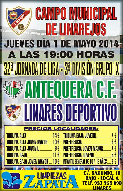 cartel-oficial-partido-Linares-Deportivo-AntequeraCF-1may2014