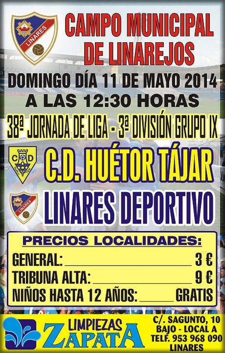 cartel-oficial-partido-Linares-Deportivo-CD-Huetor-Tajar-11may2014