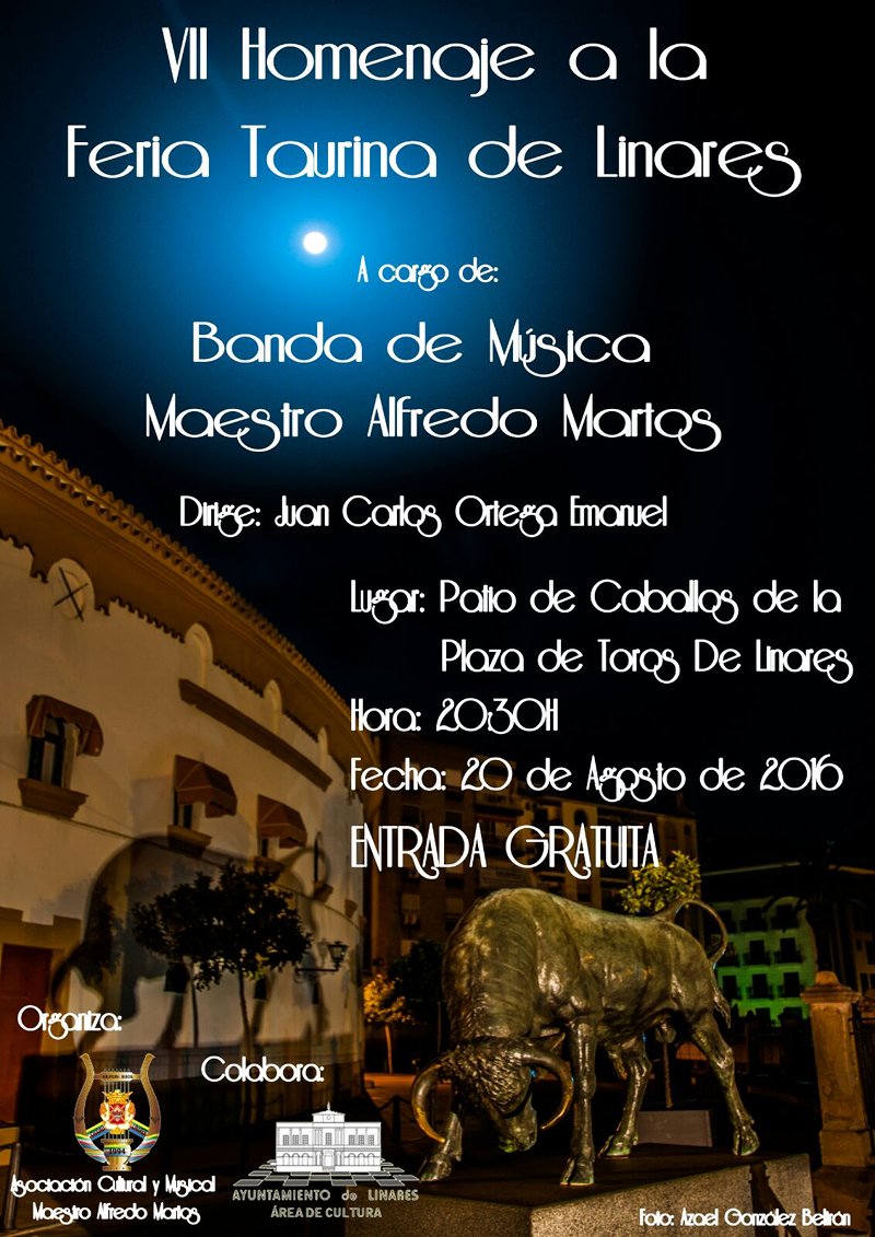 cartel-VII-Homenaje-Feria-Taurina-Linares-Banda-Música-Maestro-Alfredo-Martos