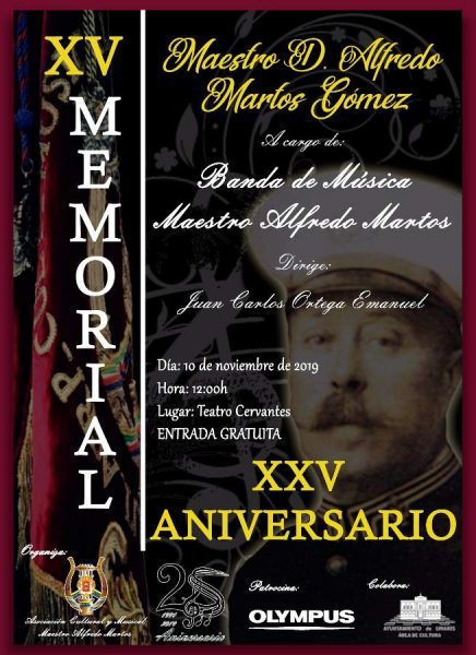 cartel del XV memorial Maestro D. Alfredo Martos Gómez